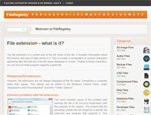 Tablet Screenshot of fileregistry.org
